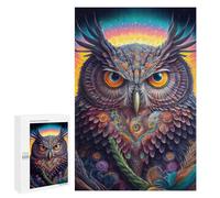 1000 piezas rompecabezas para adultos colorido fantasía búho rompecabezas de arte para adultos juegos de relajación decoración del hogar desafío educativo 1000 PCS