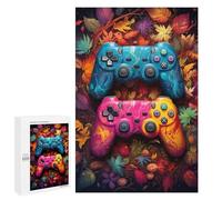 1000 piezas rompecabezas para adultos coloridos controladores de juegos de otoño -1 rompecabezas juegos de relajación, una obra de arte, regalos de Navidad y cumpleaños, 1000 unidades