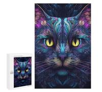 1000 piezas rompecabezas para adultos gato colorido retrato 5 rompecabezas para adultos juego familiar compilación de patrones interacción entre padres e hijos 1000 piezas