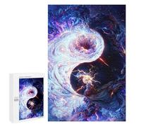 1000 piezas rompecabezas para adultos y adolescentes rompecabezas cósmicos de baile yin-yang para adultos, juguetes antiestrés, análisis y lógica, interacción entre padres e hijos, 1000 piezas