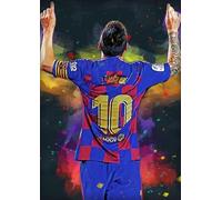 1000 Piezas Rompecabezas - Soccer Player Messis Póster - para Adulto Rompecabezas De Alivio del Estrés Juego De Arte De Imagen - Football Rompecabezas para Aliviar El Estrés De Familia Adulta Dw453Sk