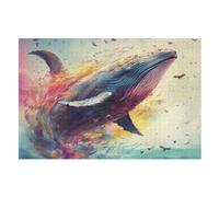 1000 piezas rompecabezas The Ballena para adultos y adolescentes infantiles Puzzles sobre tablero de madera regalo (75×50cm)