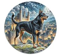 1000 Piezas Russian Black Terrier Rompecabezas Juguetes Desafiantes Decoración del Hogar Juego De Habilidad Regalo Creativo para Adultos