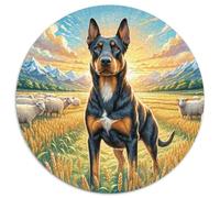 1000 Piezas Russian Black Terrier Rompecabezas Juguetes Desafiantes Decoración Familiar Animal lindoes Puzle Juego De Habilidad Juguete EduGatoivo para Adultos 1000pcs (67.5x67.5cm)