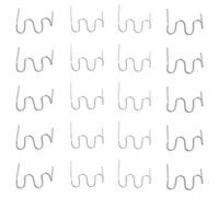 1000 piezas S-Wave Hot Grapas para Reparación de Parachoques de Plástico - Acero Inoxidable Precortados en Forma de Onda de 0,6 mm y 0,8 mm de diámetro, para Automo