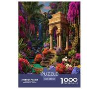 1000 Piezas Secretos del Jardín Puzzle Juego De Habilidad Decoración Familiar Rainforest Blossom Realm Rompecabezas De Decoración Regalo Creativo para Adultos Y Niños 52x38cm/1000pcs