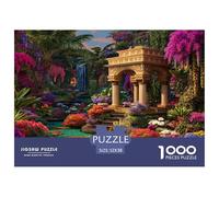 1000 Piezas Secretos del Jardín Puzzle Juguetes Desafiantes Decoración Familiar Rainforest Blossom Realm Rompecabezas De Decoración Regalo Creativo para Adultos Y Niños 52x38cm/1000pcs