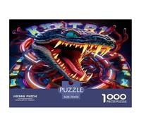 1000 Piezas Serpent coloré Puzzle Juguetes Desafiantes Decoración del Hogar Animaux Rompecabezas Familiar Regalo Creativo para Adultos Y Niños 70x50cm/1000pcs