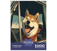 1000 Piezas Shiba Inu Puzzle Juego De Habilidad Decoración Familiar Cute Pet Perro Rompecabezas De Decoración Regalo Creativo para Adultos Y Niños 52x38cm/1000pcs