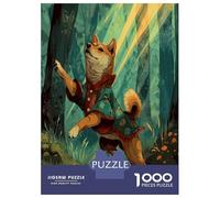 1000 Piezas Shiba Inu Puzzle Juego De Habilidad Decoración Familiar Lovely Pet Perro Rompecabezas Imposible Regalo Creativo para Adultos Y Niños 70x50cm/1000pcs