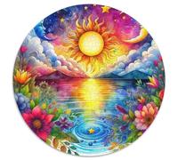 1000 Piezas Sol y Luna Puzle Juego De Habilidad Decoración Familiar Juguetes Desafiantes Light and Darkness Puzzle Regalo Creativo para Adultos Y Niños A Partir De 14 Años 1000pcs (67.5x67.5cm)