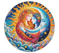 1000 Piezas Sol y Luna Puzzle Entretenimiento Creativo Decoración del Hogar Light and Darkness Rompecabezas Imposible Juguete EduGatoivo para Adultos Y Niños 1000pcs (67.5x67.5cm)