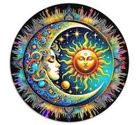 1000 Piezas Sol y Luna Rompecabezas Juguetes Desafiantes Decoración Familiar Light and Darkness Puzle Juego De Habilidad Juguete EduGatoivo para Adultos 1000pcs (67.5x67.5cm)