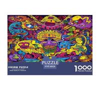1000 Piezas Tatuaje inquieto Puzzle Juego De Habilidad Decoración Familiar The Mad Face Graffiti Rompecabezas De Decoración Regalo Creativo para Adultos Y Niños 38x26cm/1000pcs