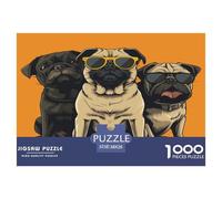 1000 Piezas TaureauChien Puzle Juguetes Desafiantes Decoración del Hogar Juego De Habilidad Lovely Animaux Puzzle Juguete Educhativo para Adultos Y Niños 38x26cm/1000pcs