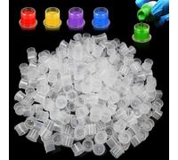 1000 piezas Tazas de Tinta para Tatuajes, Rayyl Tattoo Ink Caps with Base Pigment Cups Small Ink Container para Kit De Accesorios para Tatuaje (#11)
