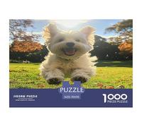 1000 Piezas Terrier Blanco de West Highland Puzzle Juego De Habilidad Decoración del Perro Puzle Hogar Juguetes Desafiantes Regalo Creativo para Adultos Y Niños 70x50cm/1000pcs