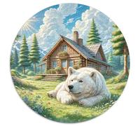 1000 Piezas The Great Pyrenees Puzzle Juego De Habilidad Decoración del Animal lindoes Puzle Hogar Juguetes Desafiantes Regalo Creativo para Adultos Y Niños 1000pcs (67.5x67.5cm)