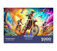 1000 Piezas Thrilling Vibrant para Adultos Y Niños De 12 Años En Adelante - Cartón Grueso Entrenamiento De Concentración Motorcycle Ride 52x38cm/1000pcs