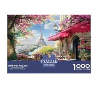 1000 Piezas Torre Eiffel Puzzle Entretenimiento Creativo Decoración del Hogar The Iron Lady Rompecabezas De Decoración Desafíos Divertidos para Adultos Y Niños 38x26cm/1000pcs