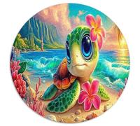 1000 Piezas Tortuga Marina fantasía Puzzles Juego EduGatoivo Lindas Criaturas Marinas Juego De Rompecabezas Actividades Familiares para Adultos Y Niños A Partir De 12 Años 1000pcs (67.5x67.5cm)