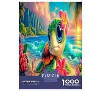 1000 Piezas Tortuga Marina fantasía Puzzles Pasatiempo Creativo Lindas Criaturas Marinas Juego De Rompecabezas Actividades Familiares para Niños Adultos 38x26cm/1000pcs