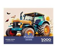 1000 Piezas Tractores Rompecabezas Juguetes Desafiantes Decoración Familiar Herramientas agrícolas Puzle Juego De Habilidad Juguete Educativo para Adultos 52x38cm/1000pcs