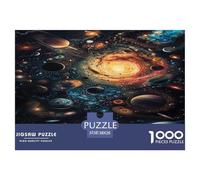 1000 Piezas Un Ciel Plein de Galaxies Puzle Juguetes Desafiantes Decoración del Hogar Galaxy Whirlpool Rompecabezas De Decoración Desafíos Divertidos para Adultos Y Niños 38x26cm/1000pcs