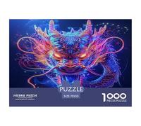1000 Piezas Un dragón Chino Puzzle Entretenimiento Creativo Decoración Familiar Criatura fantasía Puzle Juguetes Desafiantes Regalo Creativo para Adultos Y Niños 70x50cm/1000pcs