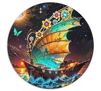 1000 Piezas Velero Puzzle Entretenimiento Creativo Decoración del Hogar Ocean Adventure Rompecabezas De Decoración Desafíos Divertidos para Adultos Y Niños 1000pcs (67.5x67.5cm)