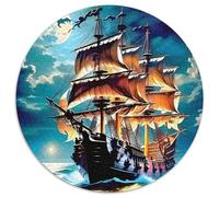 1000 Piezas Velero Puzzle Juguetes Desafiantes Decoración del Hogar Ocean Adventure Rompecabezas Familiar Juguete EduGatoivo para Adultos Y Niños 1000pcs (67.5x67.5cm)