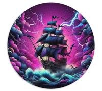 1000 Piezas Velero Rompecabezas Juguetes Desafiantes Decoración Familiar Ocean Adventure Rompecabezas Imposible Regalo Creativo para Adultos 1000pcs (67.5x67.5cm)