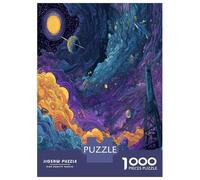1000 Piezas Viaje Estrella Vortex Puzzles Juego Familiar Sector Estrella Psicodélica Juego De Rompecabezas Desafío Juguetes para Adultos Y Niños A Partir De 12 Años 70x50cm/1000pcs