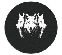 1000 Piezas White Wolves Puzzle Juguetes Desafiantes Decoración Familiar Vida Silvestre Rompecabezas Imposible Desafíos Divertidos para Adultos Y Niños 1000pcs (67.5x67.5cm)