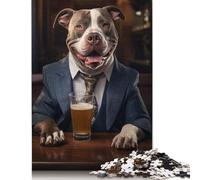 1000 Piezas XL Bully in The PU para Adultos, Rompecabezas difíciles de Madera, Juego Educativo para Adolescentes, 1000 Piezas (75 x 50 cm)