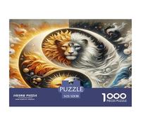 1000 Piezas Yin-Yang Puzzle Juguetes Desafiantes Decoración del Hogar Estilo Chino Rompecabezas Familiar Regalo Creativo para Adultos Y Niños 52x38cm/1000pcs