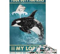 1000 Piezas Your Butt Servilletas Mi Señor Rompecabezas de Papel Cuadrado Creativo para Adultos Juego Educativo Juguete desafío 38x26cm/1000 Piezas