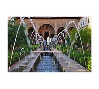 1000 Piezasb Piezas De Rompecabezas Conjunto Monumental De La Alhambra Generalife Granada Andalucia Rompecabezas para Adultos Multicolor Rompecabezas De Impresión, para Adultos