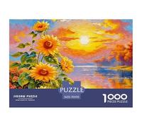 1000 Piezasgirasol PieceJigsawA Plant That Always Faces The Sun Puzzles para Adultos con Adultos De 12 Años Y Más Brainteasing El Desafío Es Difícil Regalos De Decoración del Hogar70x50cm/1000pcs