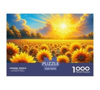 1000 Piezasgirasol PieceJigsawA Plant That Always Faces The Sun Puzzles para Adultos con Adultos De 12 Años Y Más Brainteasing El Desafío Es Difícil Regalos De Decoración del Hogar70x50cm/1000pcs