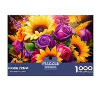 1000 Piezasgirasol PieceJigsawA Plant That Always Faces The Sun Puzzles para Adultos con Adultos De 12 Años Y Más Brainteasing El Desafío Es Difícil Regalos De Decoración del Hogar38x26cm/1000pcs