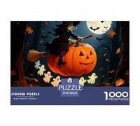 1000 PiezasHalloween Decoración PuzzleHalloween-Themed Style Puzzles para Adultos con Adultos De 12 Años Y Más Puzzle Educativo El Desafío Es Difícil Decoración del Hogar38x26cm/1000pcs