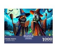 1000 PiezasHalloween Decoración PuzzleHalloween-Themed Style Puzzles para Adultos con Adultos De 12 Años Y Más Puzzle Educativo El Desafío Es Difícil Decoración del Hogar38x26cm/1000pcs