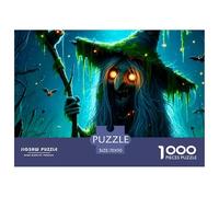 1000 PiezasHalloween Decoración PuzzleHalloween-Themed Style Puzzles para Adultos con Adultos De 12 Años Y Más Puzzle Educativo El Desafío Es Difícil Regalos De Decoración del Hogar70x50cm/1000pcs