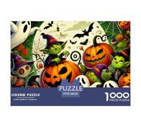 1000 PiezasHalloween Decoración PuzzleHalloween-Themed Style Puzzles para Adultos con Adultos De 12 Años Y Más Juego Duro El Desafío Es Difícil Decoración del Hogar38x26cm/1000pcs