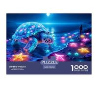 1000 PiezasTortuga Marina Decoración PuzzleThe Spirit of The Sea Has A Long Lifespan Puzzles para Adultos con Adultos De 12 Años Y Más Puzzle Educativo El Desafío Es Difícil Decoración del Hogar70x50