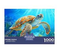 1000 PiezasTortuga Marina Decoración PuzzleThe Spirit of The Sea Has A Long Lifespan Puzzles para Adultos con Adultos De 12 Años Y Más Brainteasing El Desafío Es Difícil Decoración del Hogar38x26cm/1