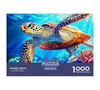 1000 PiezasTortuga Marina PieceJigsawThe Spirit of The Sea Has A Long Lifespan Puzzles para Adultos con Adultos De 12 Años Y Más Brainteasing El Desafío Es Difícil Decoración del Hogar70x50cm/1000pcs