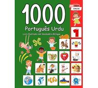 1000 Português Urdu Livro Ilustrado com Vocabulário Bilíngue