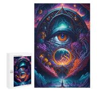 1000 puzles para adultos Eye of The Universe -11 puzzles para adultos juego familiar compilación de patrones interacción entre padres e hijos, 1000 unidades